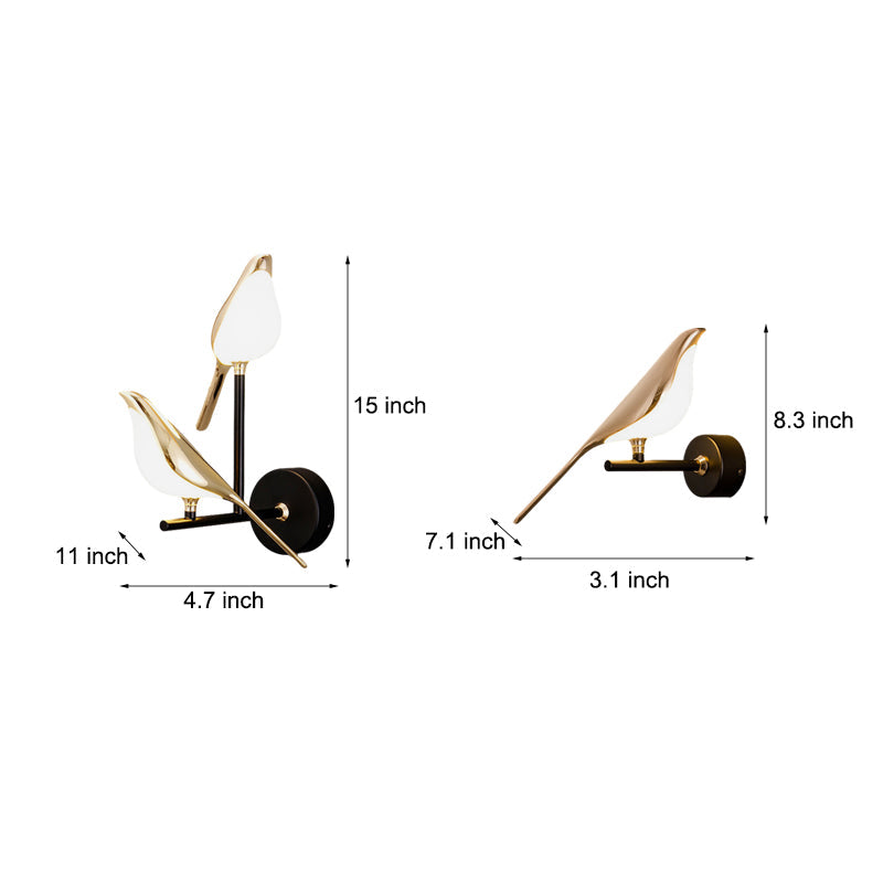 Nordic Bird Wall Light - Minimalist LED Decor
