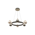 Modern Black and Gold LED Chandelier Ceiling Light