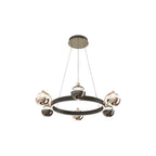 Modern Black and Gold LED Chandelier Ceiling Light