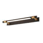 Rotatable Black and Gold Bathroom Vanity Light