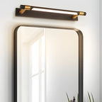 Rotatable Black and Gold Bathroom Vanity Light