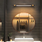 Rotatable Black and Gold Bathroom Vanity Light