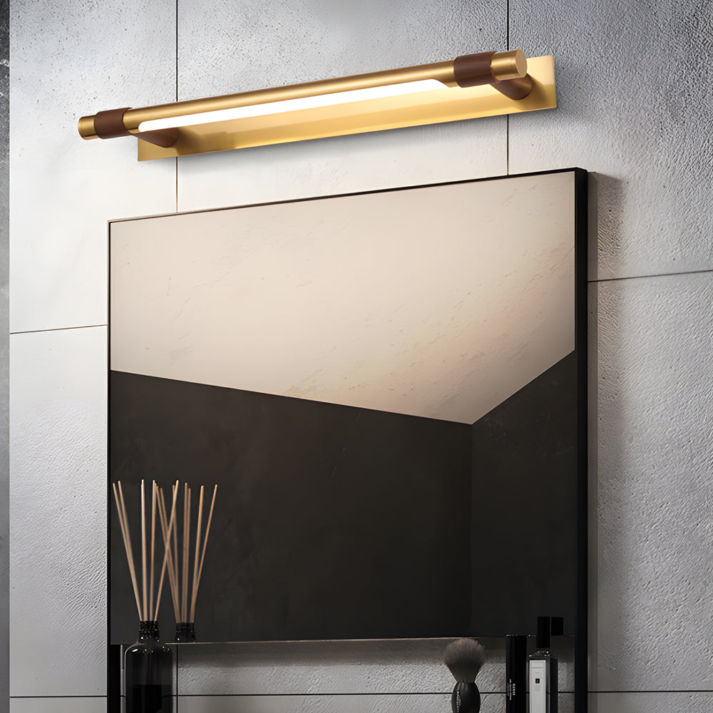 Rotatable Black and Gold Bathroom Vanity Light