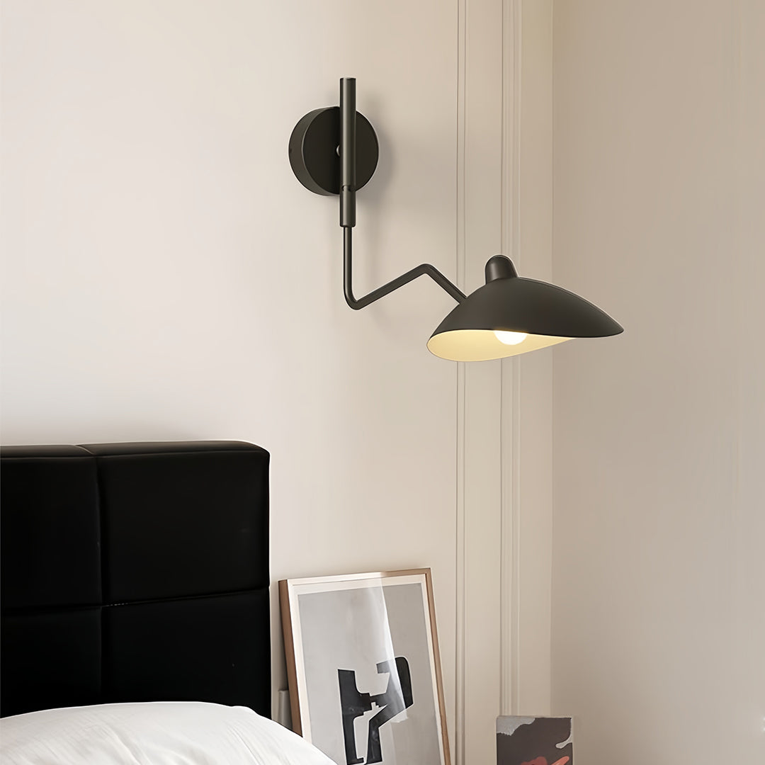 Contemporary Industrial Swing Arm Wall Lamp - Full Spectrum Lighting