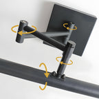 Premium Black Metal Swing Arm Vanity Light for Bathroom