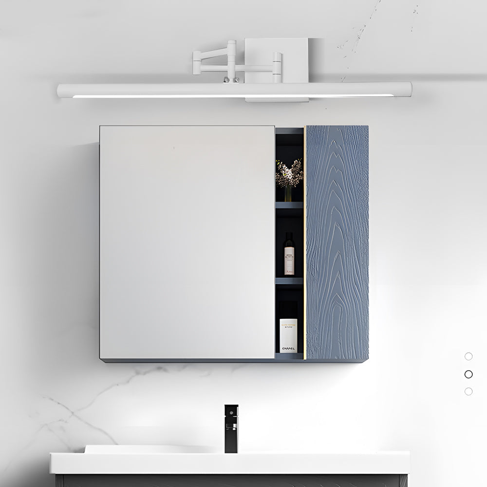 Premium Black Metal Swing Arm Vanity Light for Bathroom