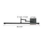 Premium Black Metal Swing Arm Vanity Light for Bathroom
