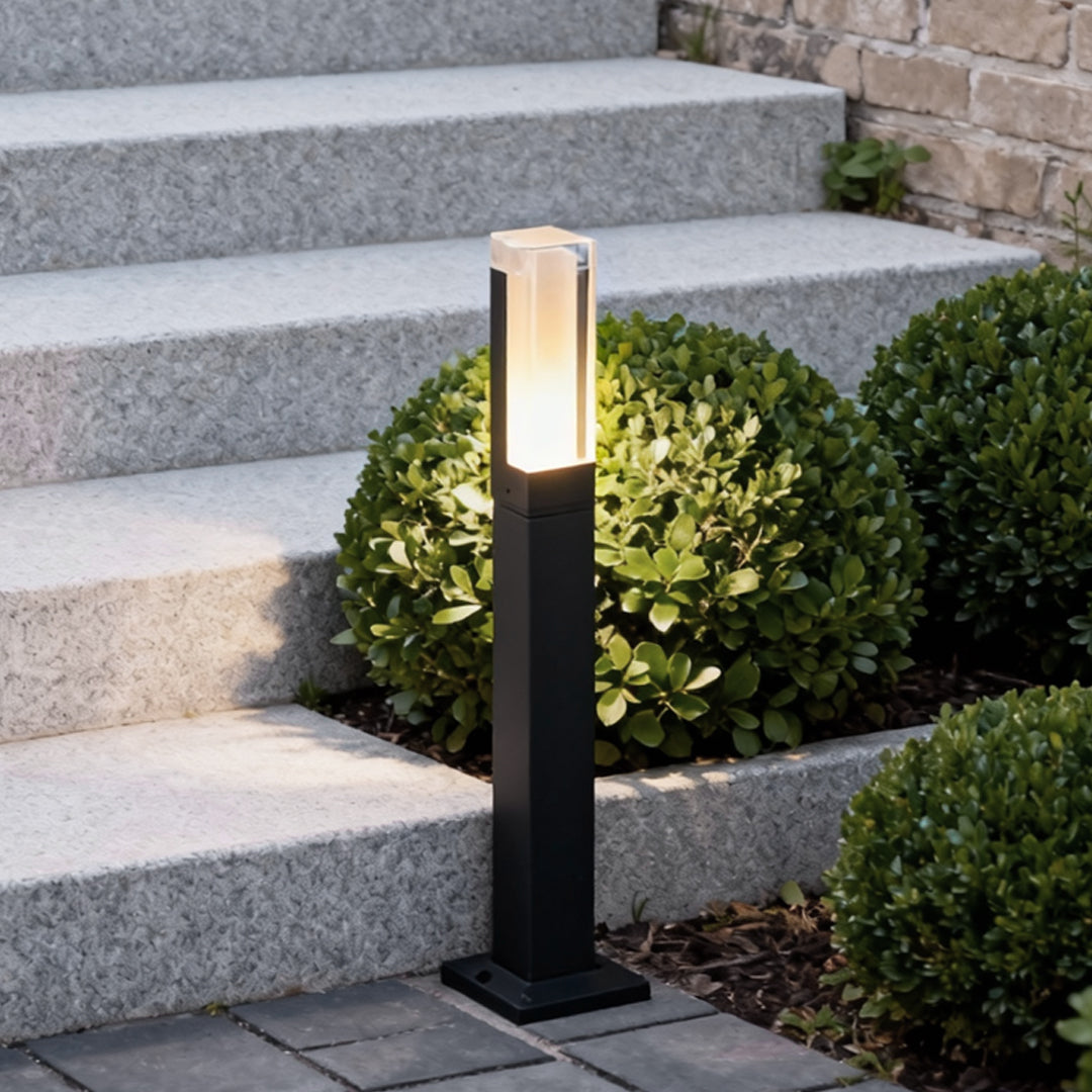 Premium Black Aluminum LED Waterproof Bollard Light