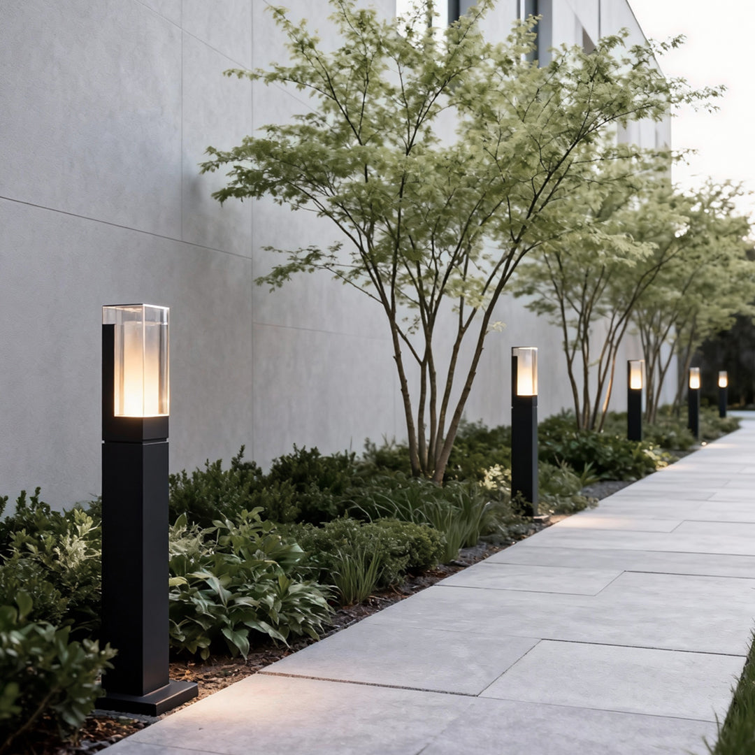 Premium Black Aluminum LED Waterproof Bollard Light