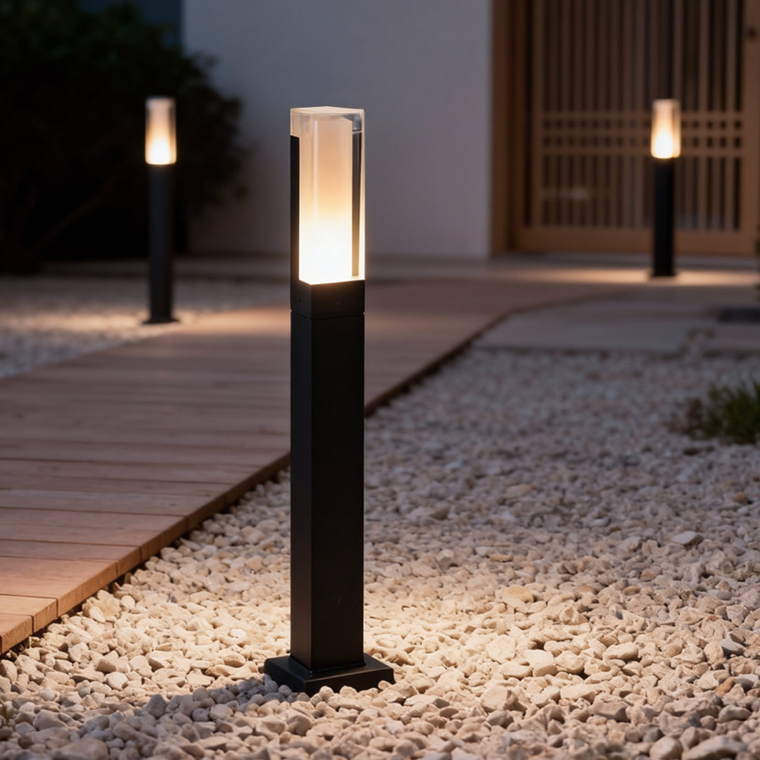 Premium Black Aluminum LED Waterproof Bollard Light