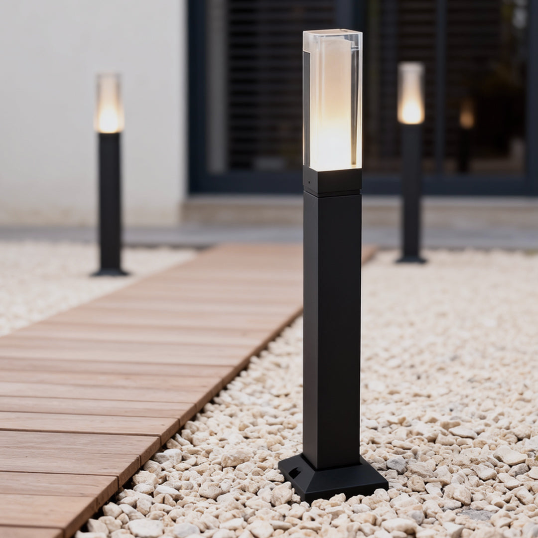 Premium Black Aluminum LED Waterproof Bollard Light