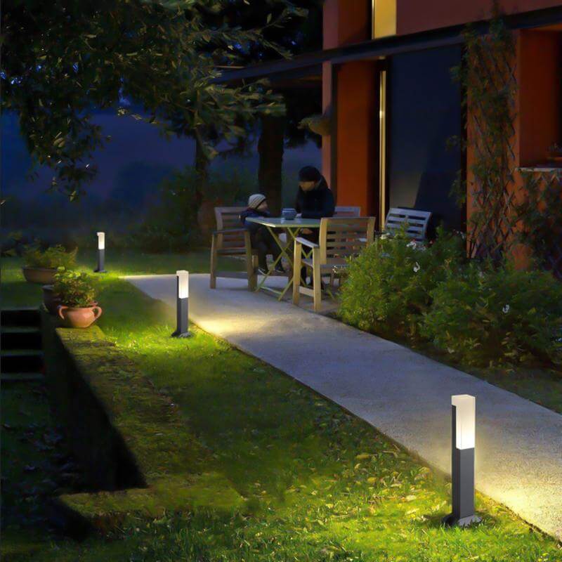 Premium Black Aluminum LED Waterproof Bollard Light