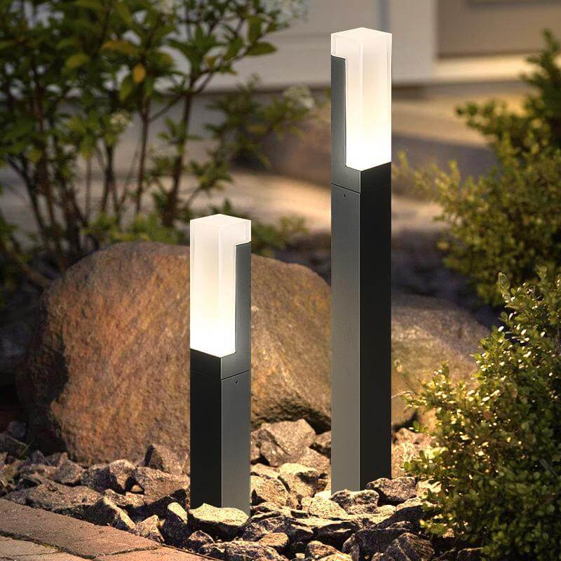 Premium Black Aluminum LED Waterproof Bollard Light