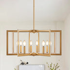 Industrial Multi-Head Candle Chandelier Ceiling Light