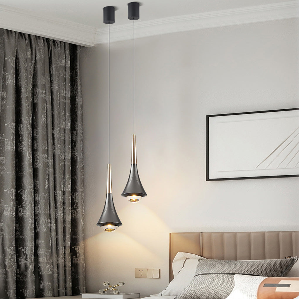 Modern Black Cone LED Pendant Light