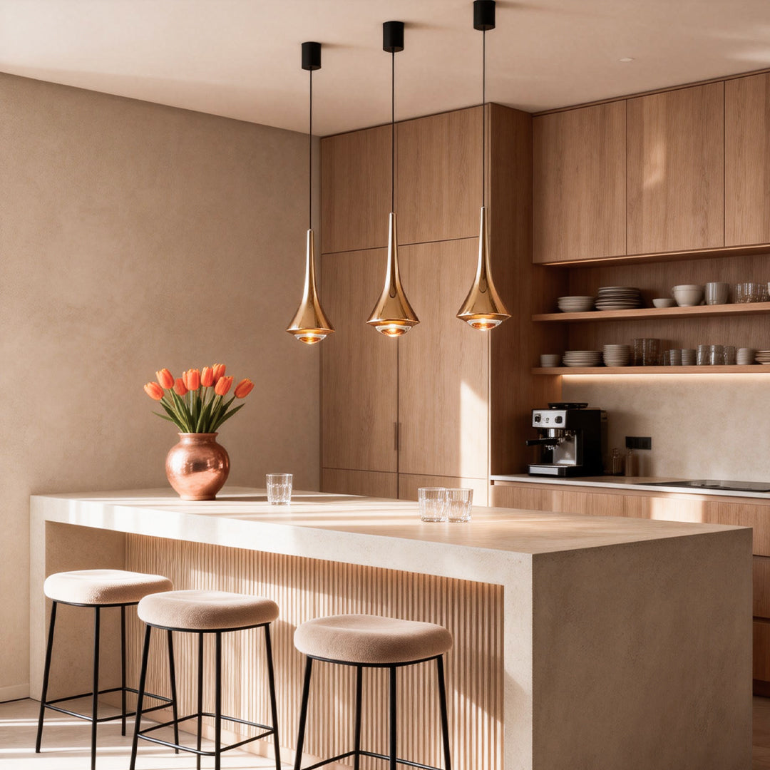 Modern Black Cone LED Pendant Light