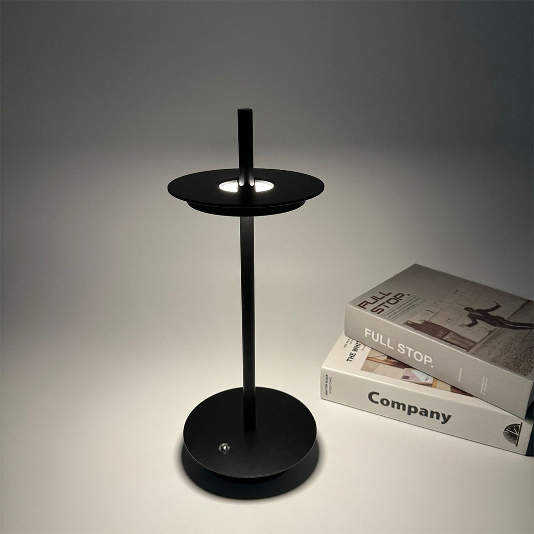 Modern Cordless Dimmable Metal Table Lamps - Portable Buffet Lighting