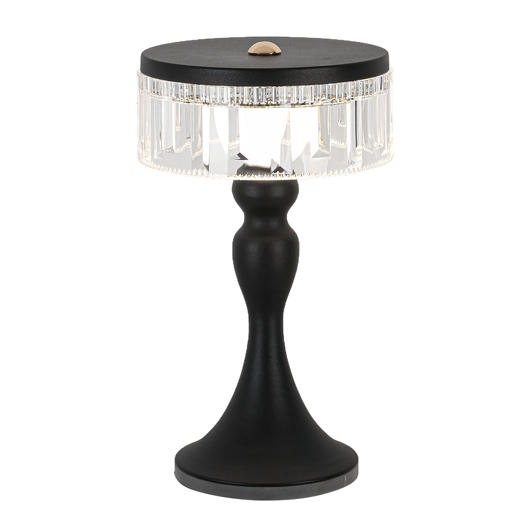 Nordic Minimalist Forged Iron Table Lamp with Acrylic Accent
