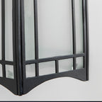 Retro LED Lantern Wall Sconce - Die-Cast Aluminum & Glass