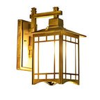 Retro LED Lantern Wall Sconce - Die-Cast Aluminum & Glass