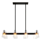 Modern Copper Chandelier - Elegant Ceiling Light Fixture