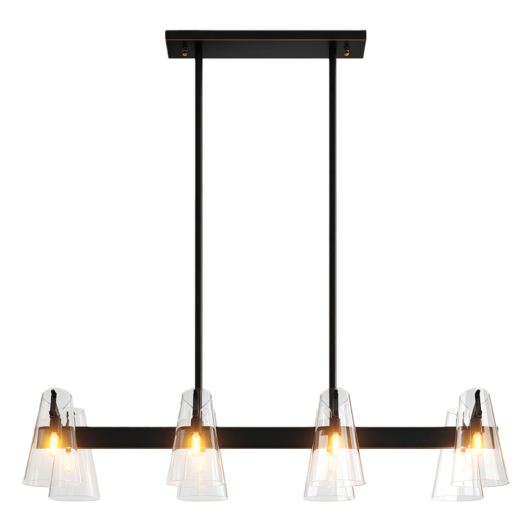 Modern Copper Chandelier - Elegant Ceiling Light Fixture