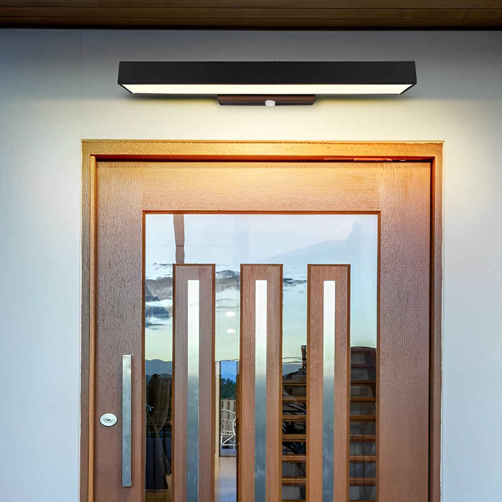 Premium Black Rectangular Outdoor LED Wall Light