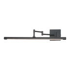 Premium Black Metal Swing Arm Vanity Light for Bathroom