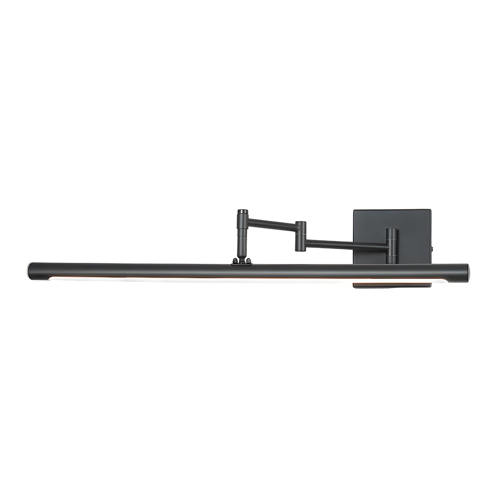 Premium Black Metal Swing Arm Vanity Light for Bathroom