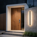 Modern Black Waterproof LED Wall Sconce for Outdoor Use