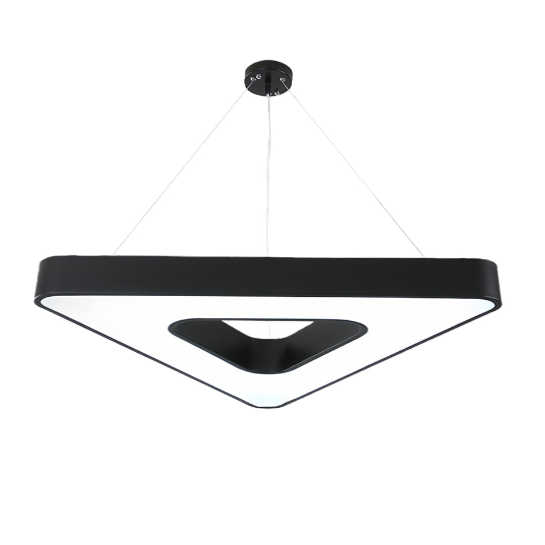 Modern Black LED Triangular Chandelier Ceiling Light