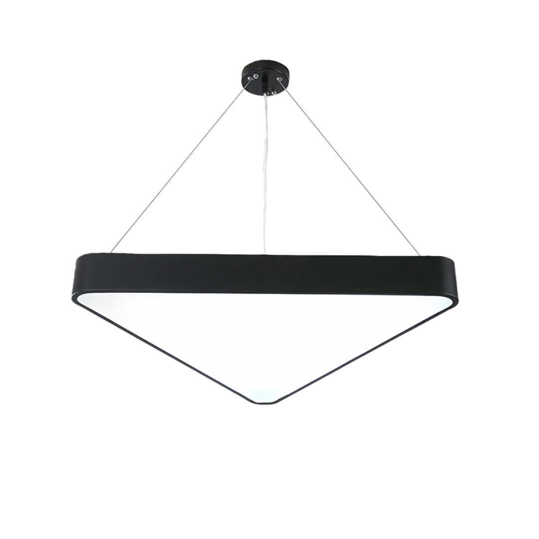 Modern Black LED Triangular Chandelier Ceiling Light