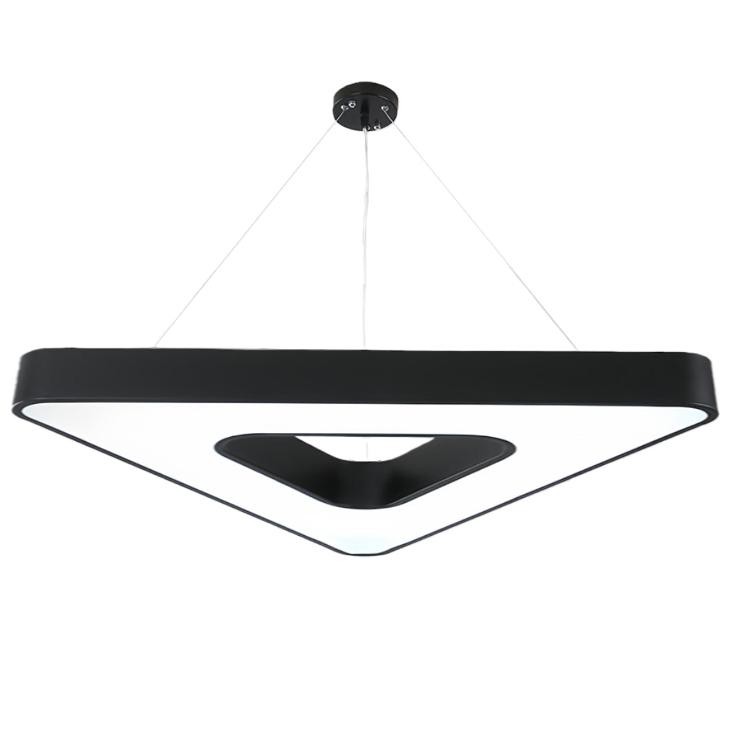 Modern Black LED Triangular Chandelier Ceiling Light