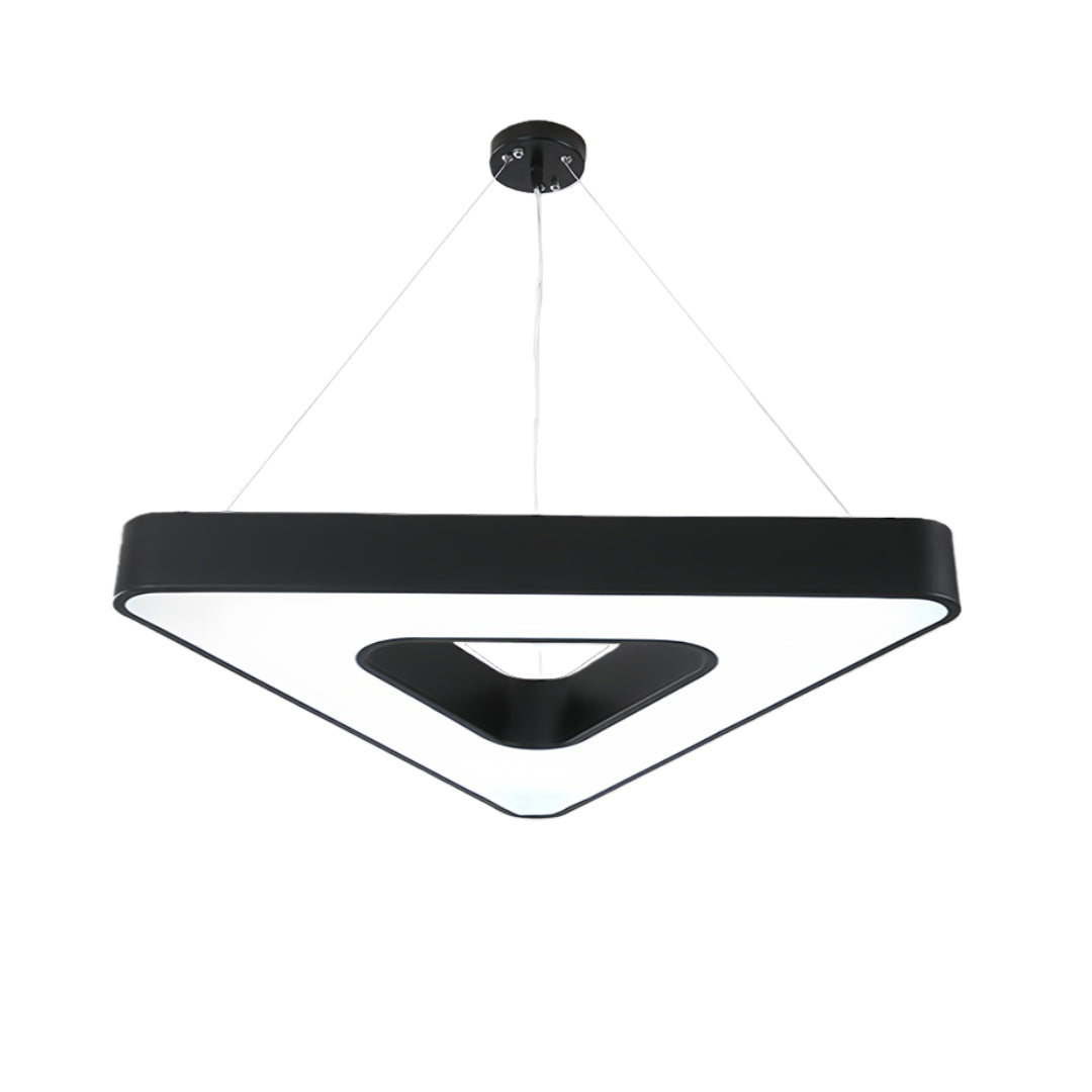 Modern Black LED Triangular Chandelier Ceiling Light