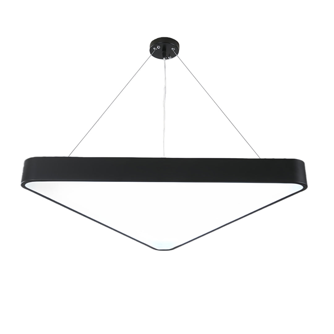 Modern Black LED Triangular Chandelier Ceiling Light