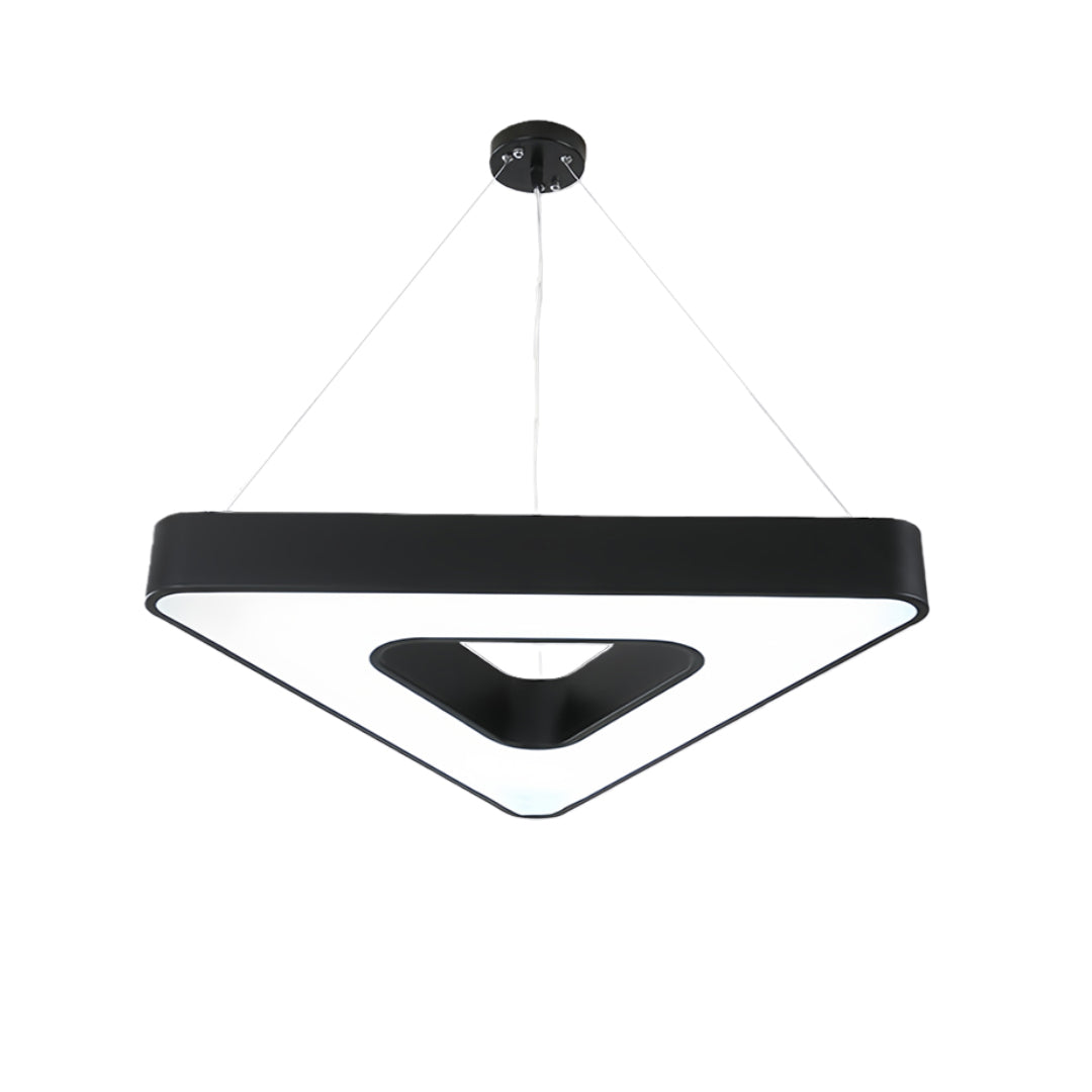 Modern Black LED Triangular Chandelier Ceiling Light