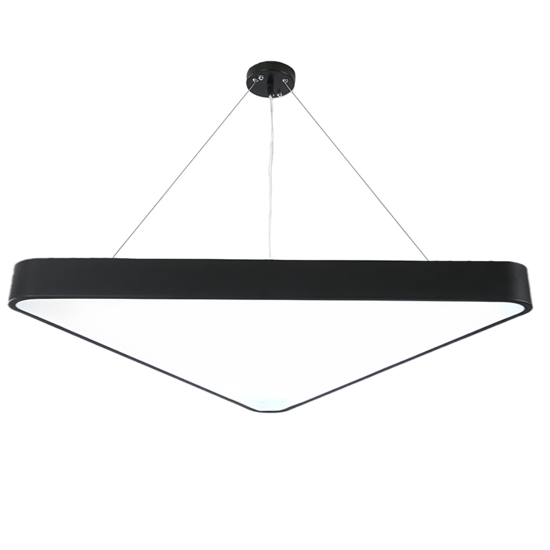 Modern Black LED Triangular Chandelier Ceiling Light