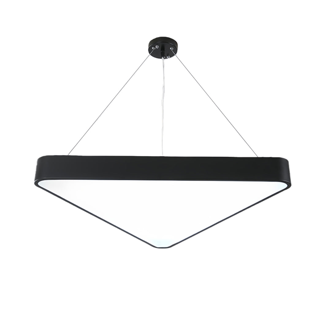 Modern Black LED Triangular Chandelier Ceiling Light