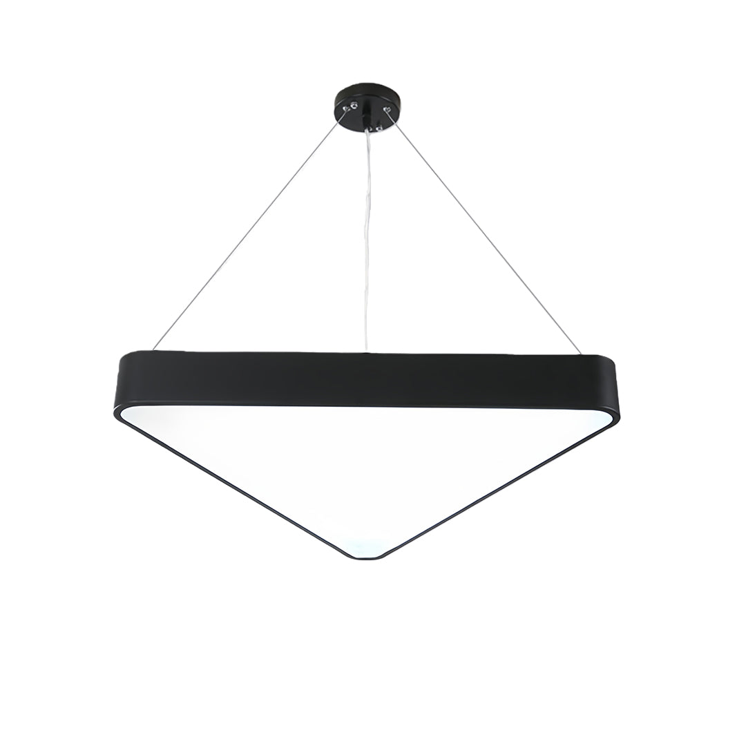 Modern Black LED Triangular Chandelier Ceiling Light