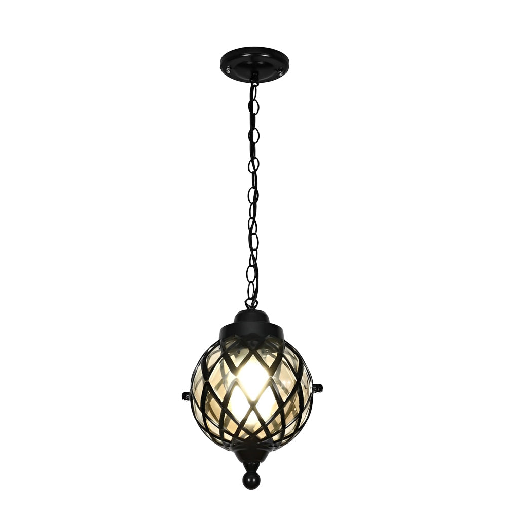Premium Outdoor Aluminum Globe Pendant Light