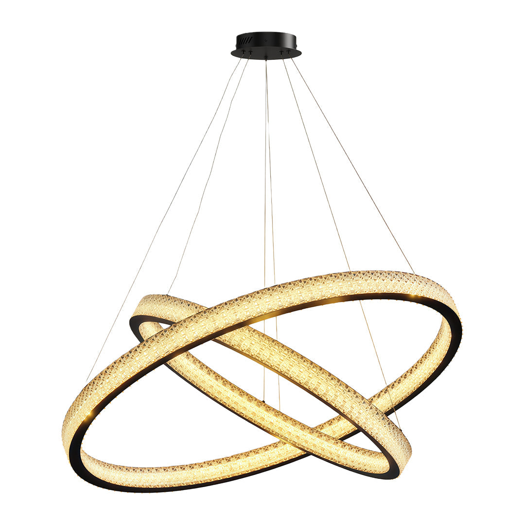 Luxury Copper Circular Chandelier Ceiling Light