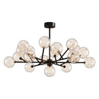 Contemporary Glass Globe Chandelier - Starry Sky Ceiling Light