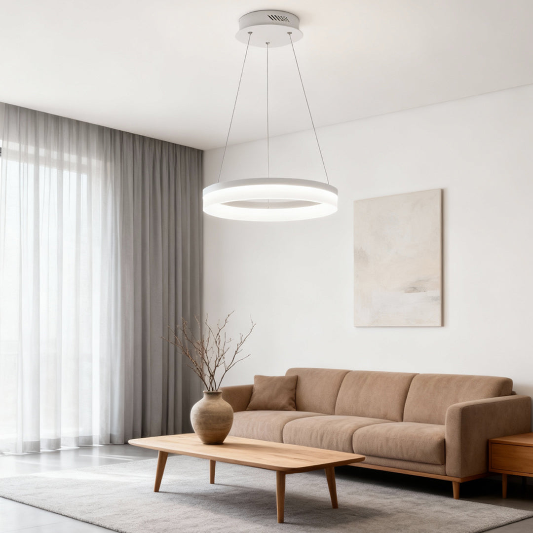 Modern Black Aluminum LED Pendant Light