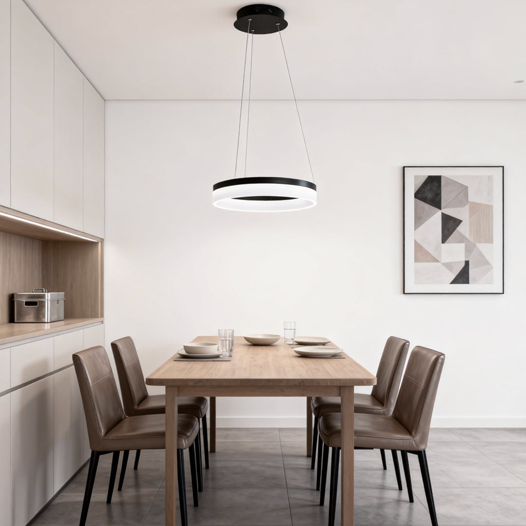 Modern Black Aluminum LED Pendant Light