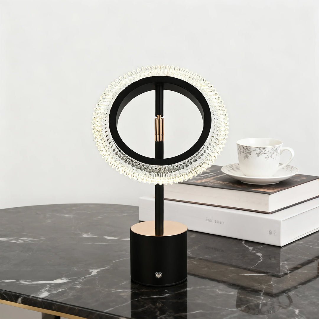 Minimalist Modern Ring Table Lamp with Touch Charging