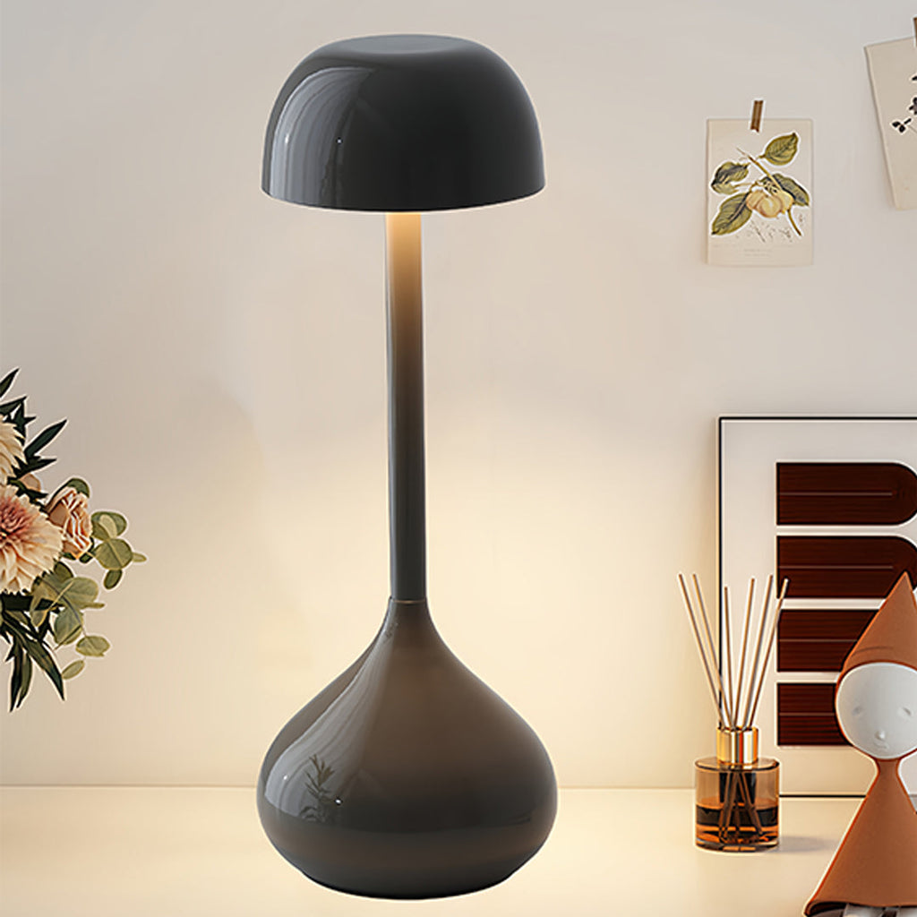 Rechargeable Gourd-Shaped Rustic Metal Table Lamp