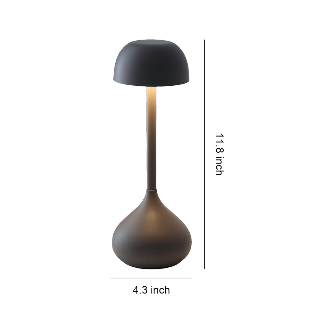Rechargeable Gourd-Shaped Rustic Metal Table Lamp