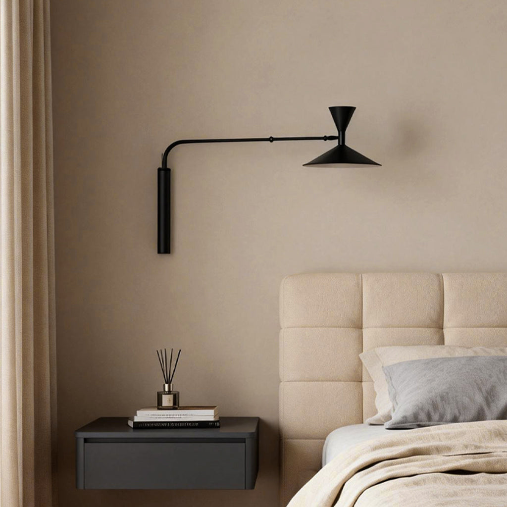 Modern Double-Joint Swing Arm Wall Sconce - Adjustable Up and Down Light