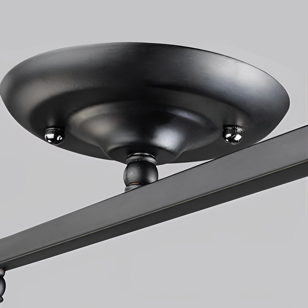 Adjustable Black Industrial Track Spotlight
