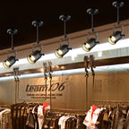 Adjustable Black Industrial Track Spotlight